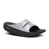 Oofos OOahh Luxe Slide (Women) - Black/Lavender Bliss