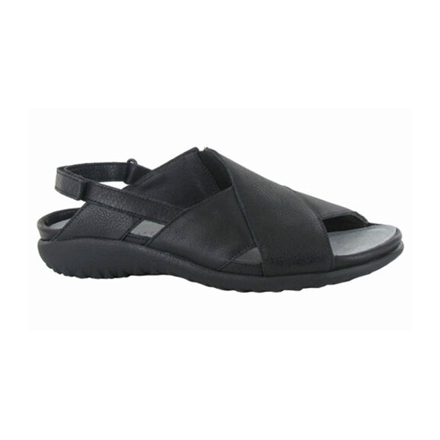 Naot Niho Sandal (Women) - Soft Black Leather  - The Heel Shoe Fitters