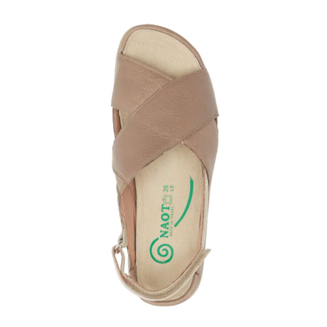 Naot Niho Backstrap Sandal (Women) - Soft Stone Leather/Soft Ivory Leather - The Heel Shoe Fitters