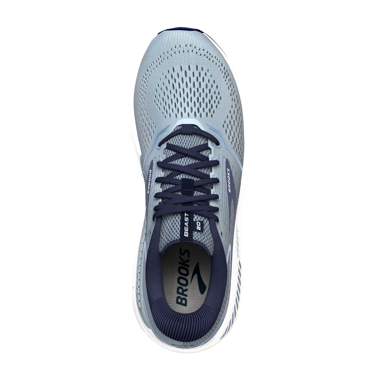 Brooks Beast 20 Running Shoe (Men) - Blue/Grey/Peacoat Athletic - Running - Cushion - The Heel Shoe Fitters