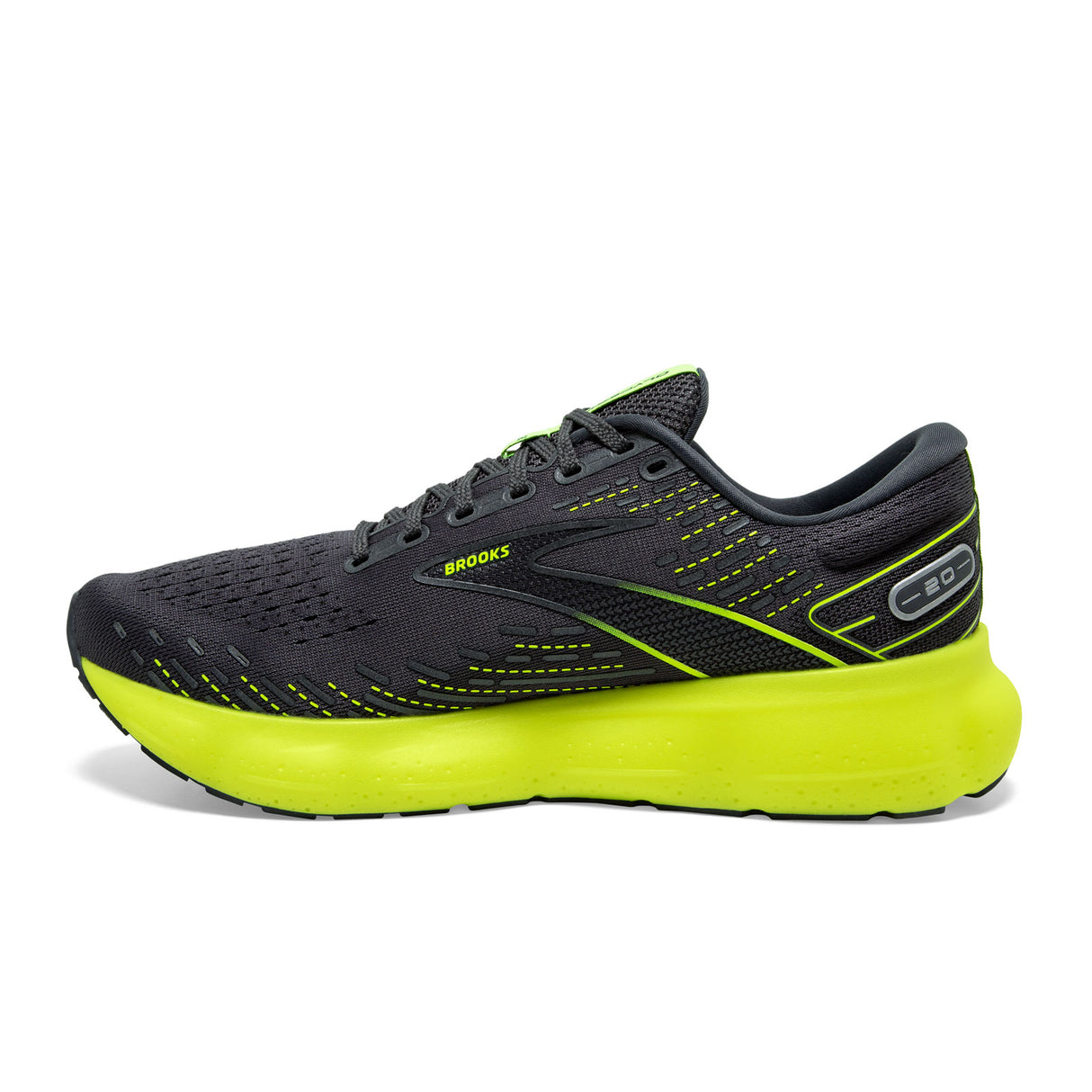 Brooks Glycerin 20 Running Shoe (Men) - Ebony/Nightlife Athletic - Running - The Heel Shoe Fitters