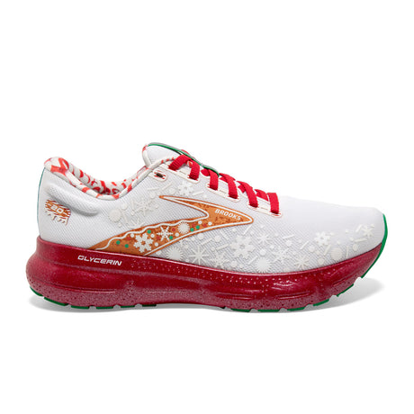 Brooks Run Merry Glycerin 20 (Men) - Red Alert/White/Caramel Athletic - Running - The Heel Shoe Fitters