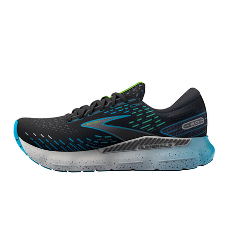 Brooks Glycerin GTS 20 Running Shoe (Men) - Black/Hawaiian Ocean/Green Athletic - Running - The Heel Shoe Fitters