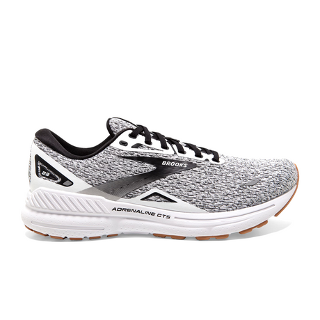 Brooks Adrenaline GTS 23 Oreo Running Shoe (Men) - White/Black  - The Heel Shoe Fitters