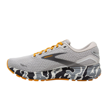 Brooks Ghost 15 Camo (Women) - Blanc/Gray/Sunflower Athletic - Running - The Heel Shoe Fitters