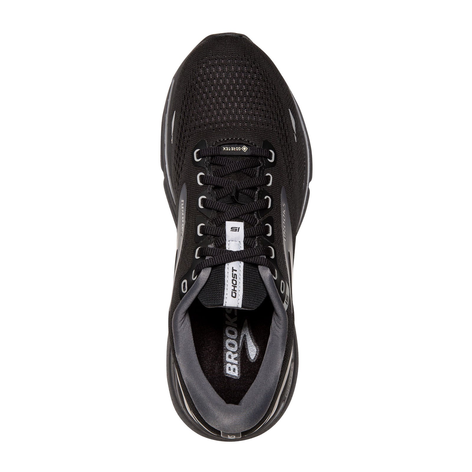 Brooks Ghost 15 GTX Running Shoe (Men) - Black/Blacken Pearl/Alloy Athletic - Running - The Heel Shoe Fitters