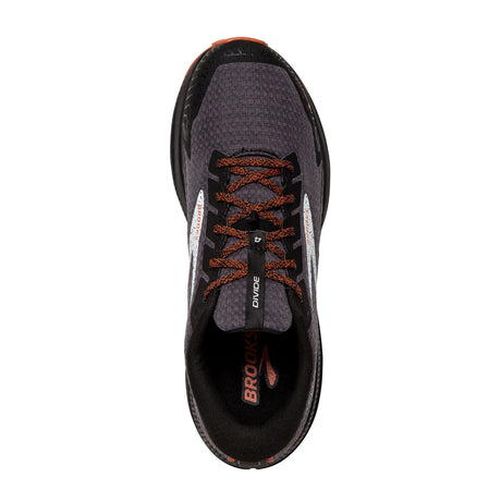 Brooks Divide 4 GTX Running Shoe (Men) - Black/Firecracker/Blue Athletic - Running - Neutral - The Heel Shoe Fitters