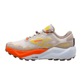 Brooks Caldera 7 Running Shoe (Men) - White Sand/Chateau Gray/Yellow Athletic - Running - The Heel Shoe Fitters