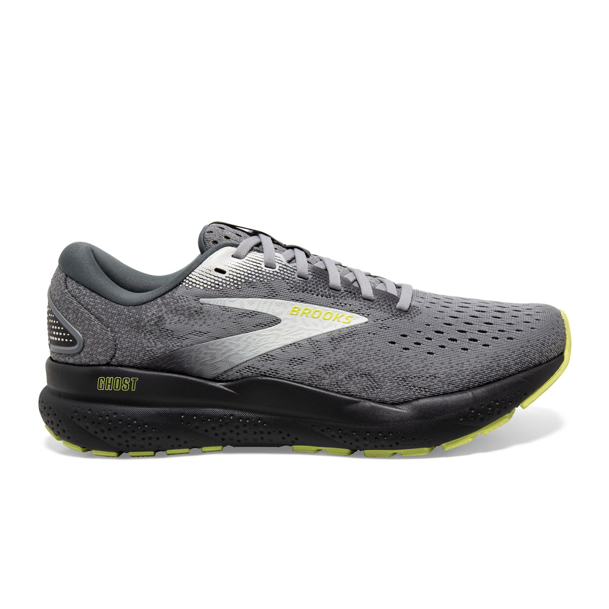 Brooks Ghost 16 (Men) Primer/Grey/Lime  - The Heel Shoe Fitters