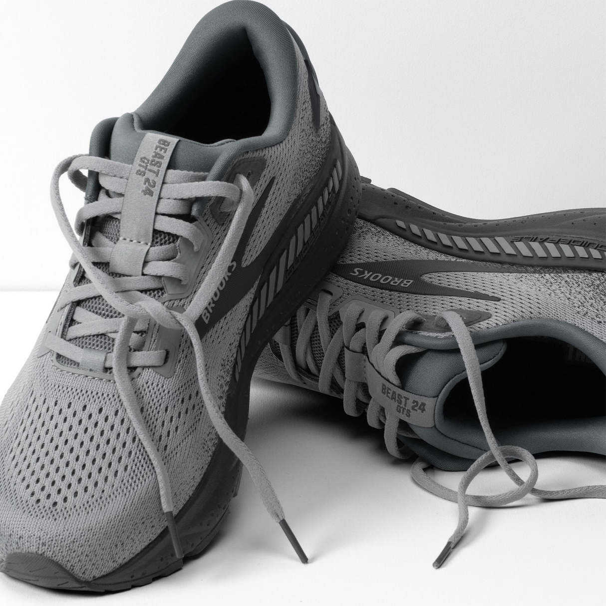 Brooks Beast GTS 24 Running Shoe (Men) - Primer Grey/Ebony Athletic - Running - Motion Control - The Heel Shoe Fitters