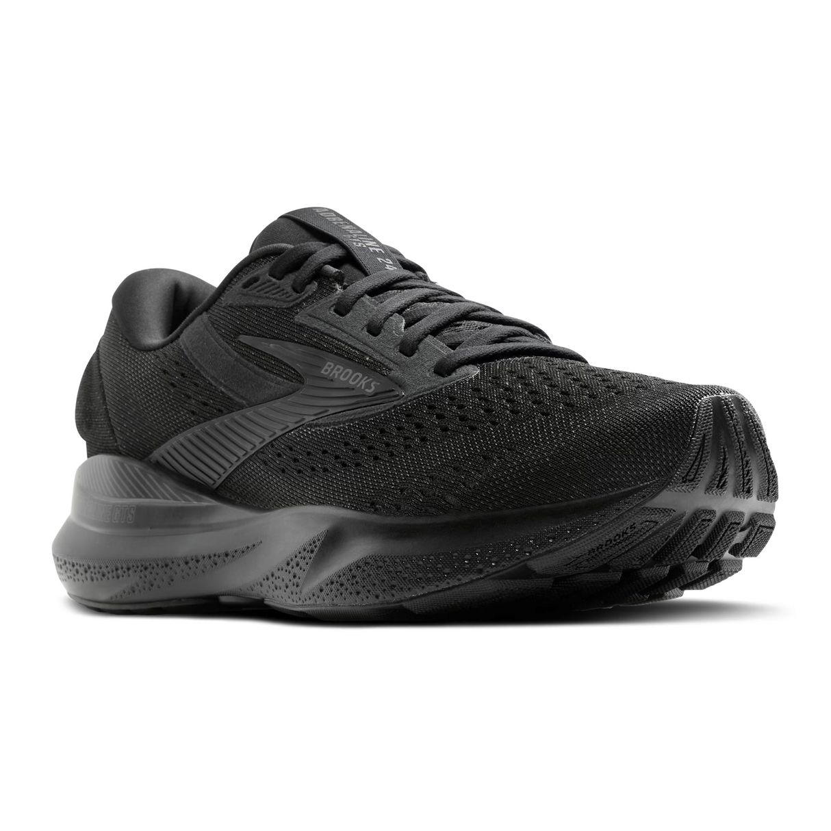 Brooks Adrenaline GTS 24 Running Shoe (Women) - Black/Black/Ebony Athletic - Running - Stability - The Heel Shoe Fitters