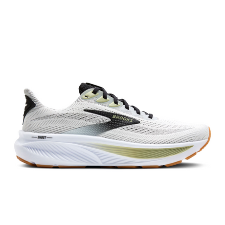 Brooks Ghost 17 Running Shoe (Men) - White/Black/Tea Athletic - Running - Neutral - The Heel Shoe Fitters