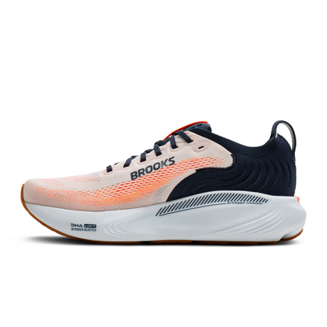 Brooks Adrenaline GTS 25 Running Shoe (Men) - White/Spellbound/Orange Athletic - Running - Stability - The Heel Shoe Fitters