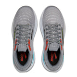 Brooks Ghost Max 3 Running Shoe (Men) - Primer Grey/Antarctica/Red Athletic - Running - Cushion - The Heel Shoe Fitters