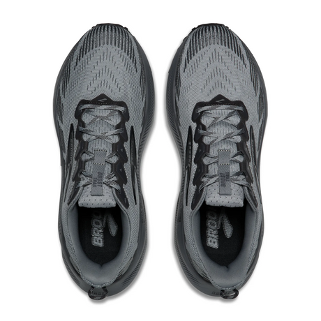 Brooks Ghost Trail Running Shoe (Men) - Gray/Gray/Blackened Pearl Athletic - Running - Trail - The Heel Shoe Fitters