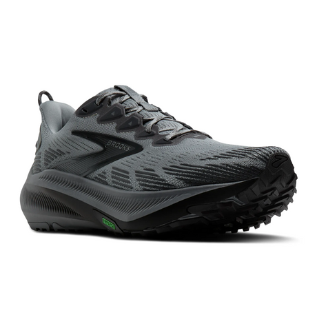 Brooks Ghost Trail Running Shoe (Men) - Gray/Gray/Blackened Pearl Athletic - Running - Trail - The Heel Shoe Fitters