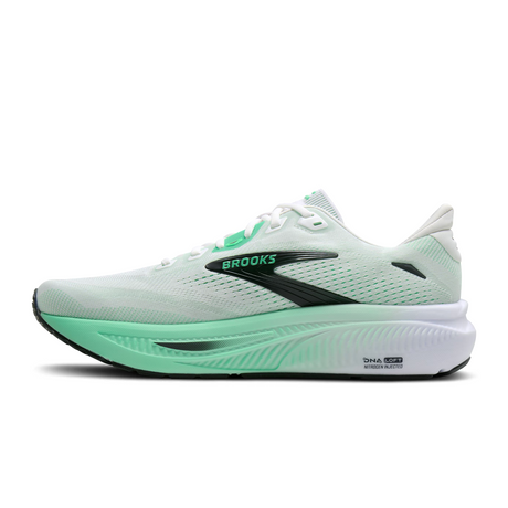 Brooks Ghost 18 Running Shoe (Men) - White/Spring Bud/Spruce Athletic - Running - Neutral - The Heel Shoe Fitters