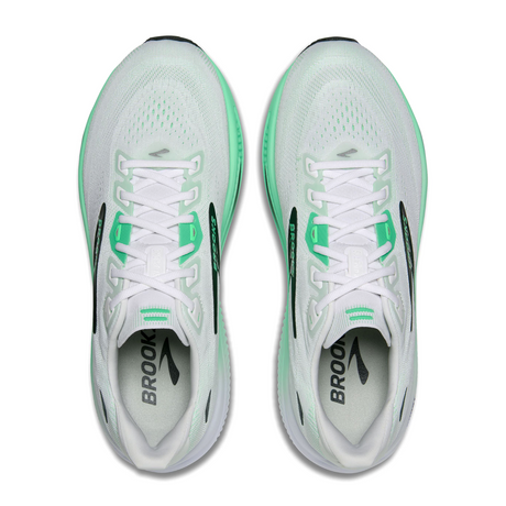 Brooks Ghost 18 Running Shoe (Men) - White/Spring Bud/Spruce Athletic - Running - Neutral - The Heel Shoe Fitters