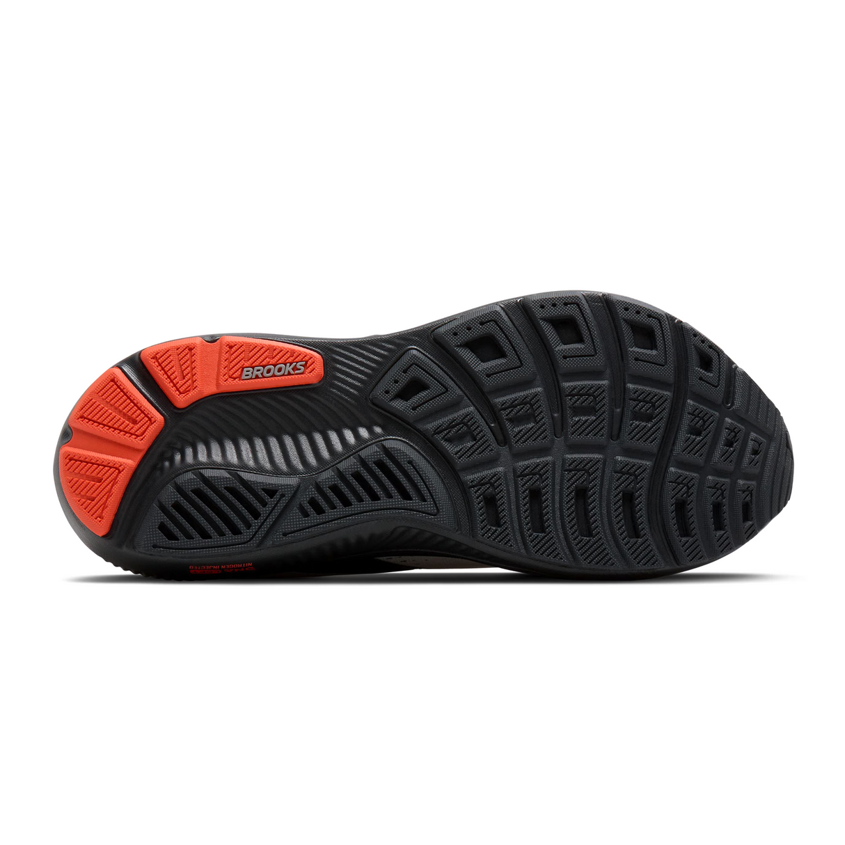 Brooks Ghost 18 Running Shoe (Men) - Coconut/Pearl/Tigerlily Athletic - Running - Neutral - The Heel Shoe Fitters