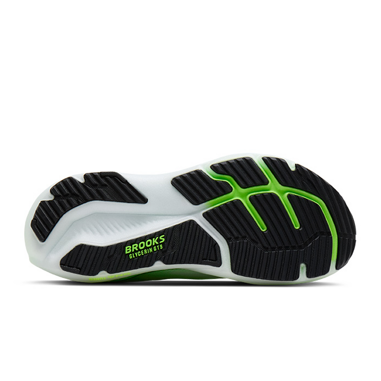 Brooks Glycerin GTS 23 Running Shoe (Men) - White/Phantom/Green Gecko