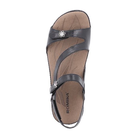 Romika Fidschi 54 Backstrap Sandal (Women) - Black Sandal - Backstrap - The Heel Shoe Fitters