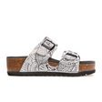 On Foot Aurora (Women) - Black/White Sandals - Slide - The Heel Shoe Fitters