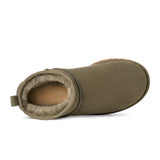UGG® Classic Ultra Mini (Women) - Moss Green/Amphora Boots - Casual - Low - The Heel Shoe Fitters
