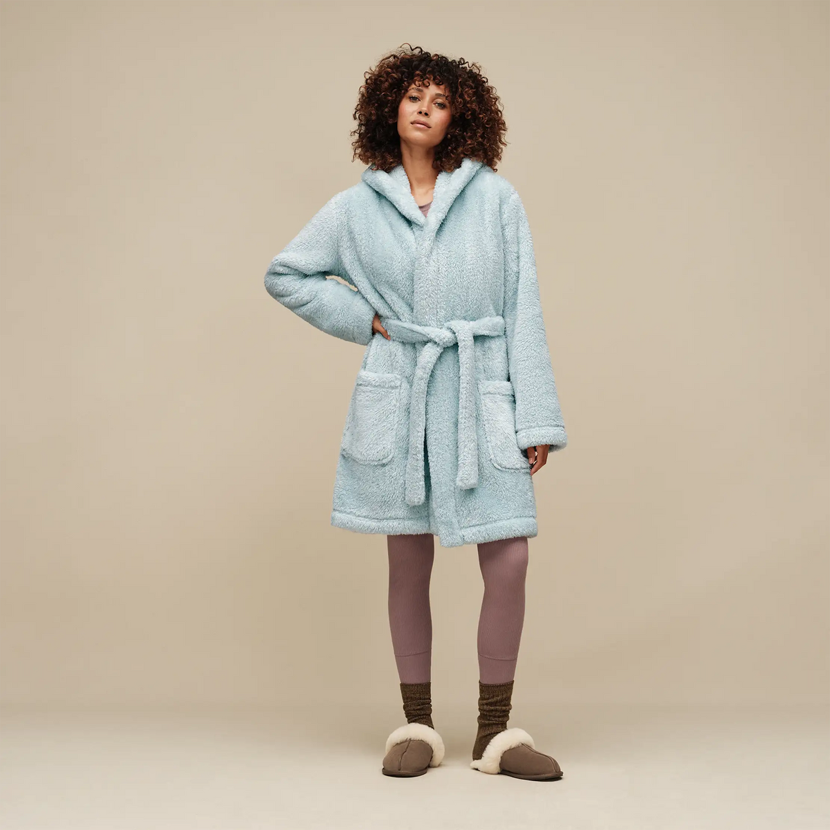UGG® Rib Knit Slouchy Crew 3 Pack (Women) - Burnt Cedar/Moonlight/Coffee Grounds