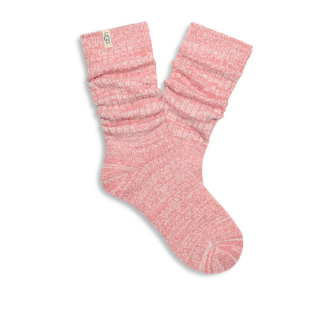 UGG® Rib Knit Slouchy Crew 3 Pack (Women) - Pink Cedar/Chestnut/Rubious Accessories - Socks - Lifestyle - The Heel Shoe Fitters