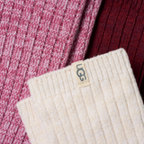 UGG® Rib Knit Slouchy Crew 3 Pack (Women) - Strawberry/Cream/Coffee Berry