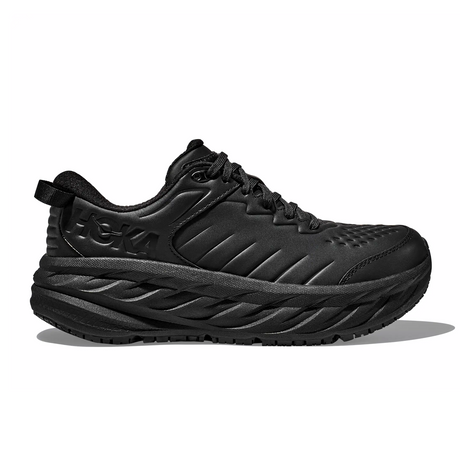 Hoka Bondi SR (Men) - Black/Black Athletic - Running - Cushion - The Heel Shoe Fitters