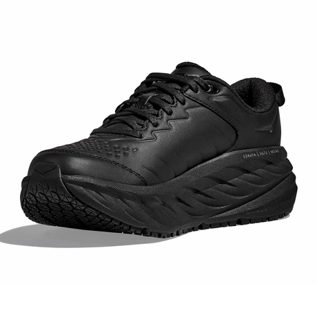 Hoka Bondi SR (Women) - Black/Black Athletic - Running - Cushion - The Heel Shoe Fitters
