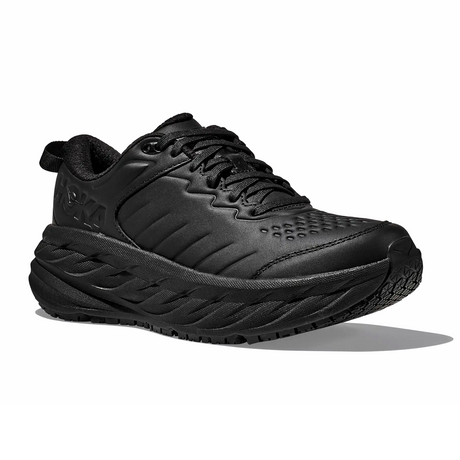 Hoka Bondi SR (Women) - Black/Black Athletic - Running - Cushion - The Heel Shoe Fitters