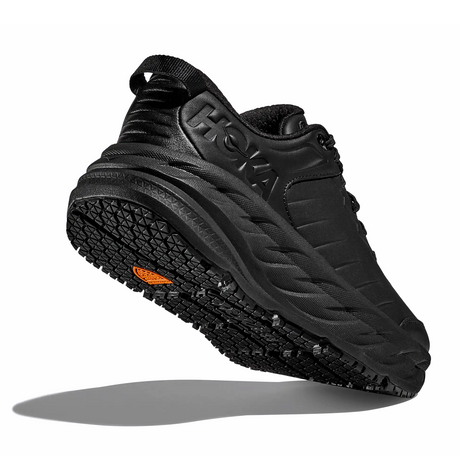 Hoka Bondi SR (Men) - Black/Black Athletic - Running - Cushion - The Heel Shoe Fitters