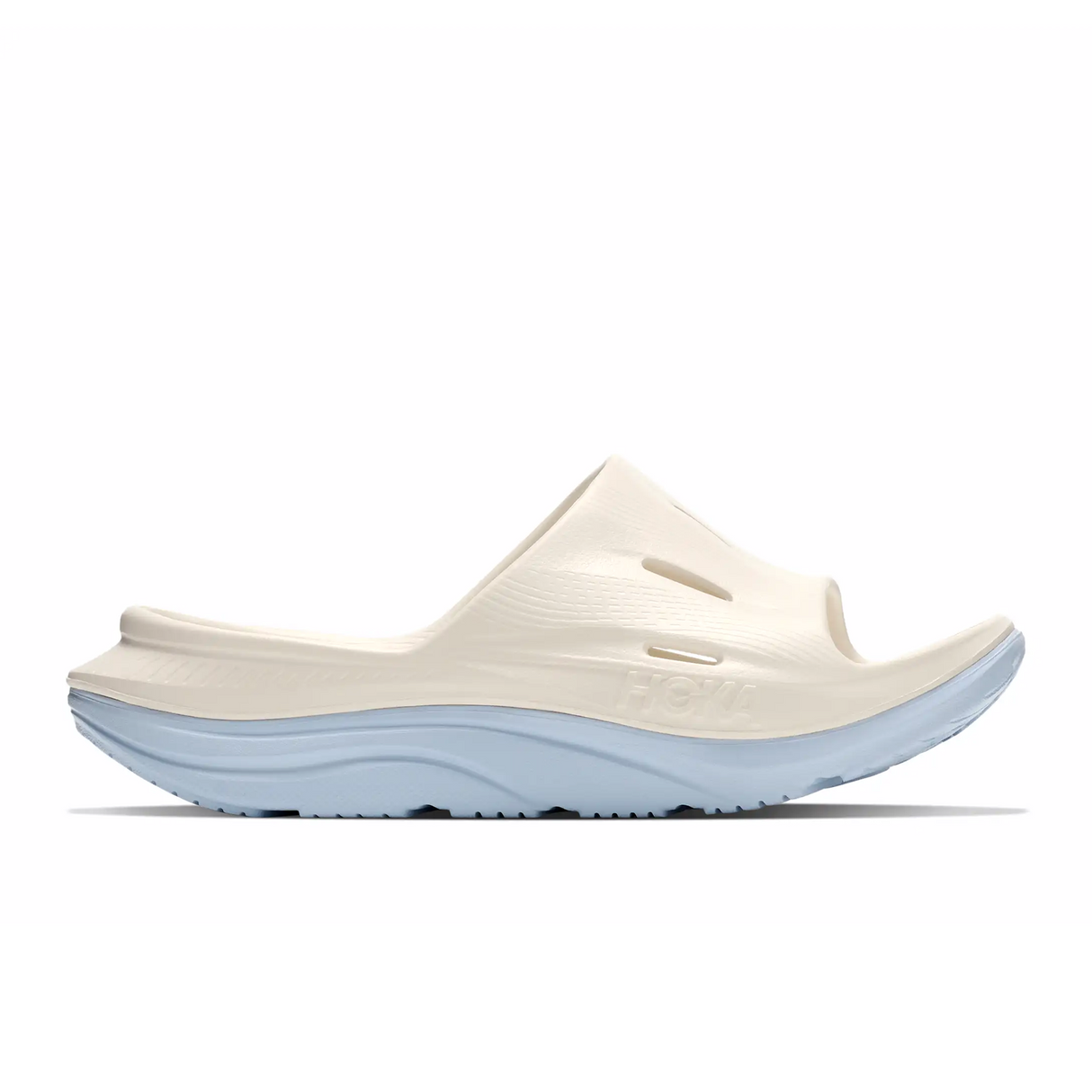 Hoka Ora Recovery Slide 3 (Unisex) - Alabaster/Ambient Blue