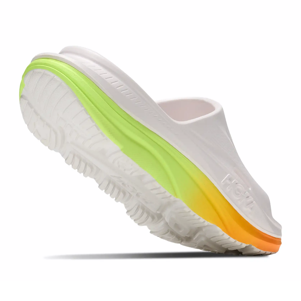 Hoka Ora Recovery Slide 3 (Unisex) - White/Neon Yuzu