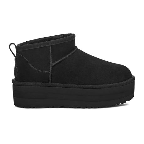 UGG® Classic Ultra Mini Platform (Women) - Black Boots - Casual - Low - The Heel Shoe Fitters