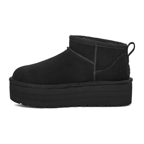 UGG® Classic Ultra Mini Platform (Women) - Black Boots - Casual - Low - The Heel Shoe Fitters