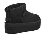 UGG® Classic Ultra Mini Platform (Women) - Black Boots - Casual - Low - The Heel Shoe Fitters