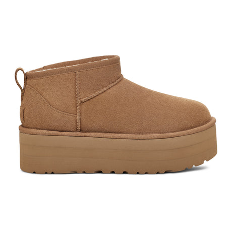 UGG® Classic Ultra Mini Platform (Women) - Chestnut Boots - Casual - Low - The Heel Shoe Fitters