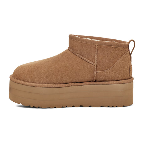 UGG® Classic Ultra Mini Platform (Women) - Chestnut Boots - Casual - Low - The Heel Shoe Fitters