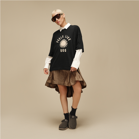 UGG® GoldenStar Clog (Women) - Dense Smoke Dress-Casual - Clogs & Mules - The Heel Shoe Fitters