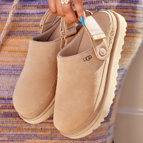 UGG® Goldenstar Clog (Women) - Driftwood Dress-Casual - Clogs & Mules - The Heel Shoe Fitters