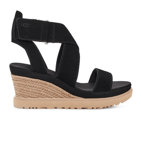 UGG® Ileana Ankle (Women) - Black Sandals - Heel/Wedge - The Heel Shoe Fitters