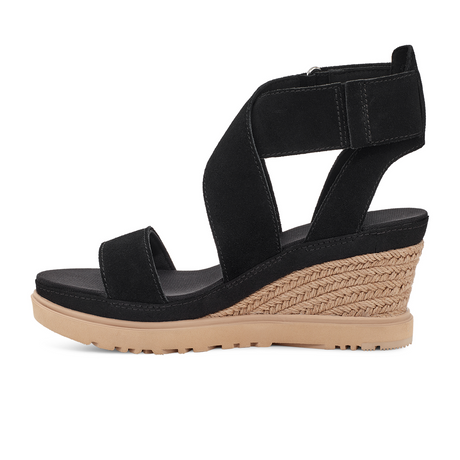 UGG® Ileana Ankle (Women) - Black Sandals - Heel/Wedge - The Heel Shoe Fitters
