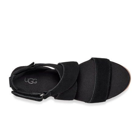 UGG® Ileana Ankle (Women) - Black Sandals - Heel/Wedge - The Heel Shoe Fitters