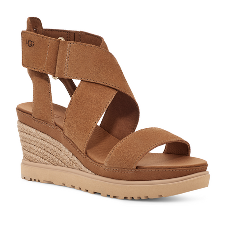 UGG® Ileana Ankle (Women) - Chestnut Sandals - Heel/Wedge - The Heel Shoe Fitters