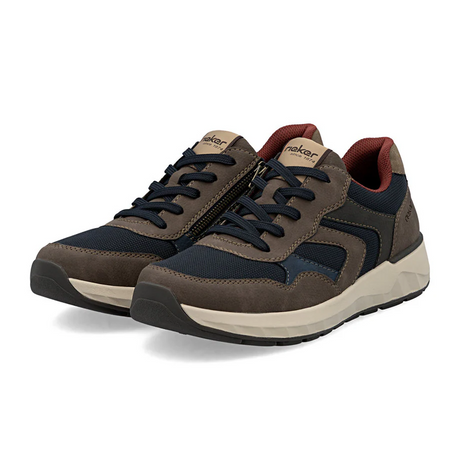 Rieker 11501 Bruce Sneaker (Men) - Gaucho/Ozean/Ozean/Stromboli/Pfeffer Dress-Casual - Oxford - The Heel Shoe Fitters