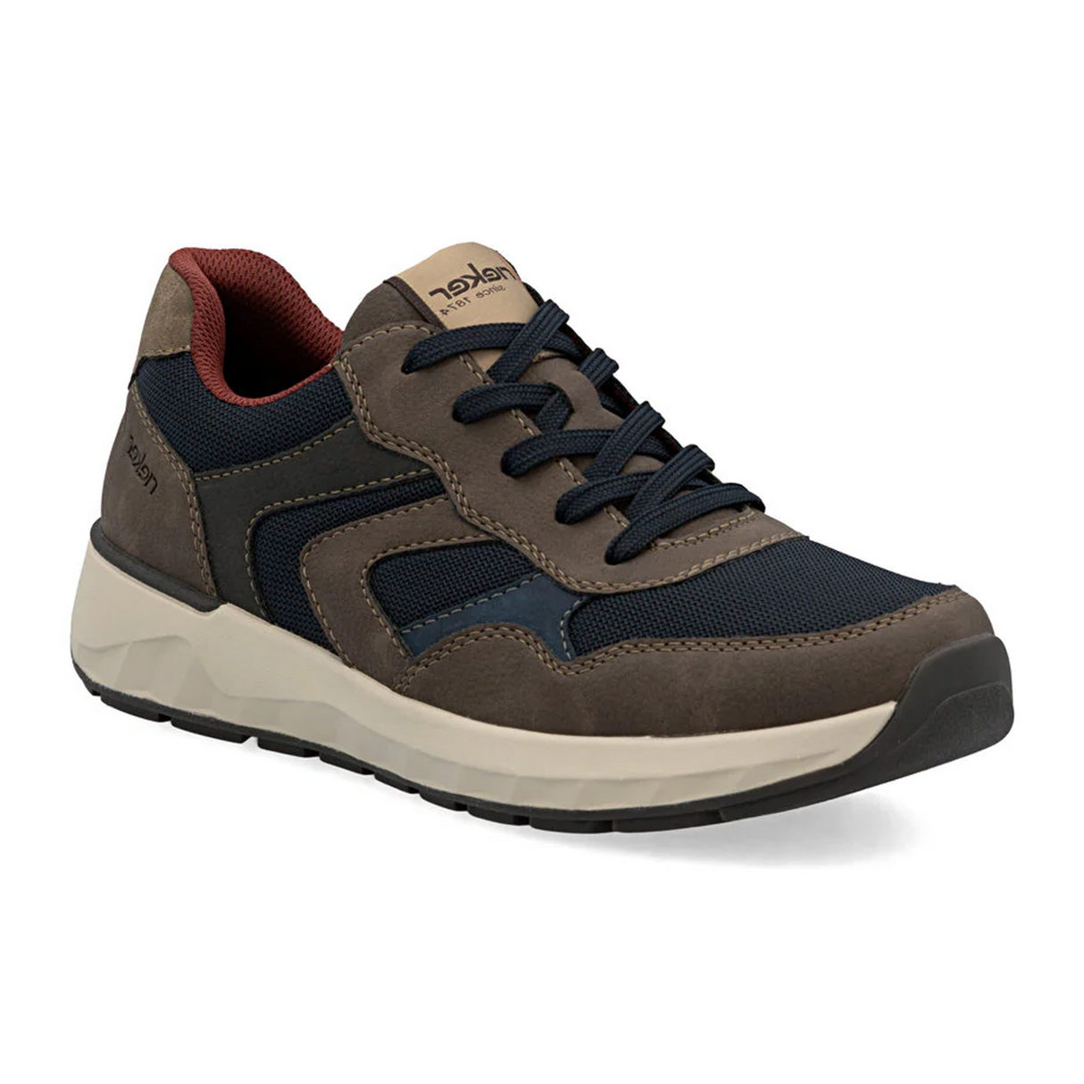 Rieker 11501 Bruce Sneaker (Men) - Gaucho/Ozean/Ozean/Stromboli/Pfeffer Dress-Casual - Oxford - The Heel Shoe Fitters