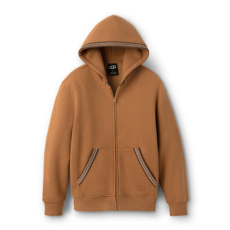 UGG® Tasman Full Zip Hoodie (Unisex) - Chestnut Apparel - Top - Sweatshirt - The Heel Shoe Fitters